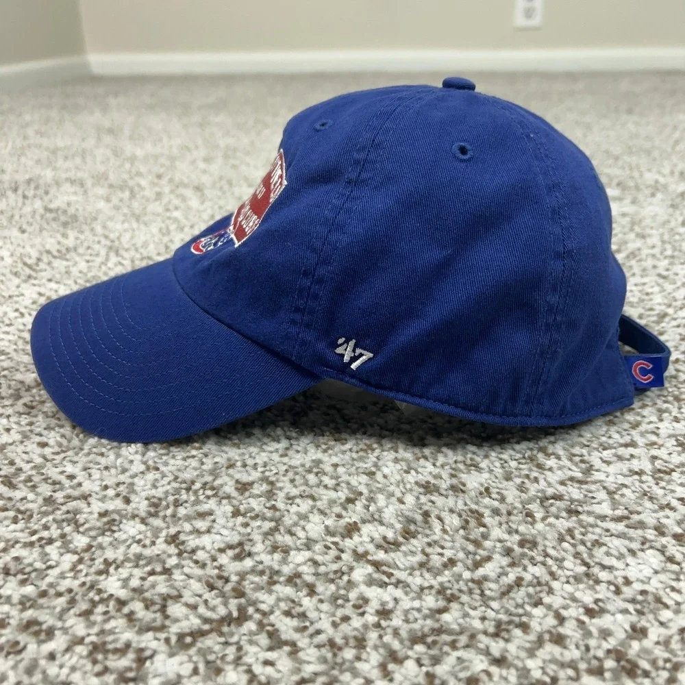 Chicago Cubs Hat Cap Strap Back Blue MLB Baseball Wrigley Field Home Mens OSFA